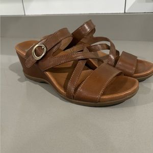 Dansko Ana Glazed Kid Leather Sandles